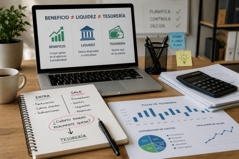 ¿Por qué pagas tantos impuestos si apenas tienes dinero en la cuenta? La diferencia entre beneficio, liquidez y tesorería